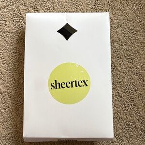 NEW Sheertex White Tights Packaging